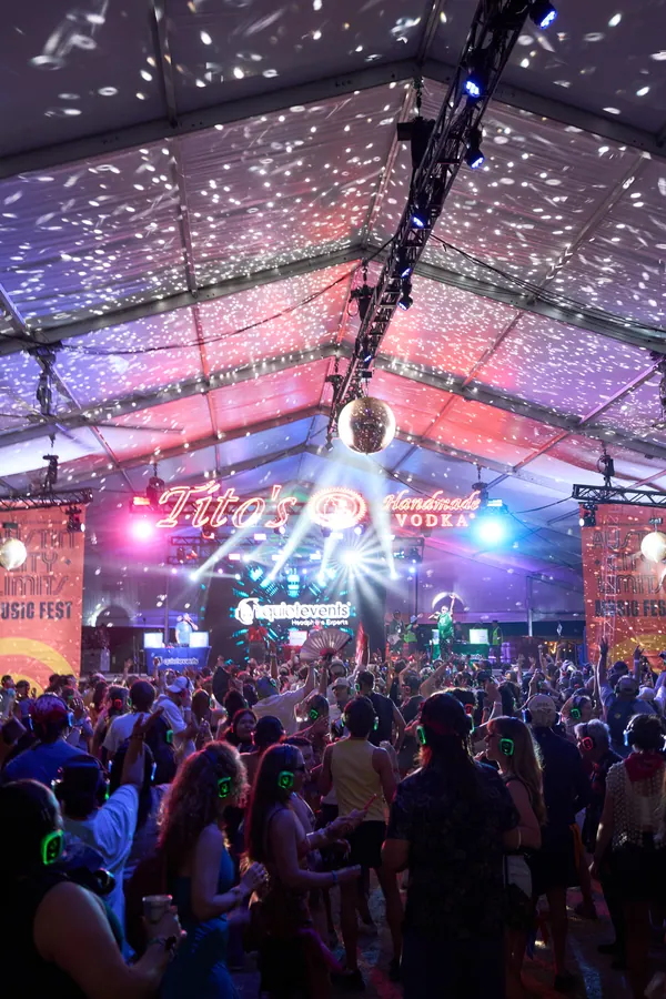 MIXMODE at the ACL 2026 Tito's stage silent disco, photo 1 of 60 by Joshua Cobos