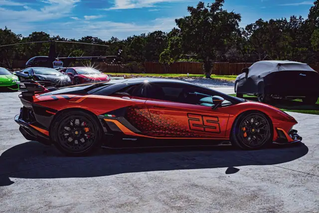 Lamborghini Revuelto launch party in Austin, 2023, with Jordan Miller DJing, photo 1