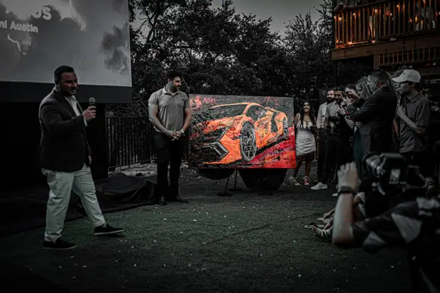 Lamborghini Revuelto launch party in Austin, 2023, with Jordan Miller DJing, photo 52