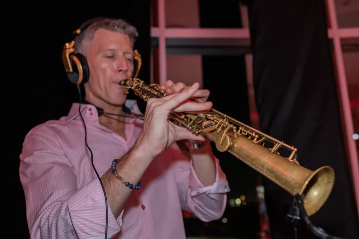 Ferrari F1 Reception 2023, SF90 unveiling, with Jordan Miller: Soprano Sax (photo 13 of 13)
