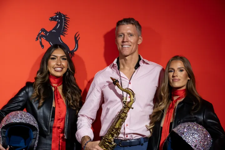 Jordan Miller DJing the Ferrari reveal party during Formula 1 weekend in Austin, 2023 (photo 35 of 99)