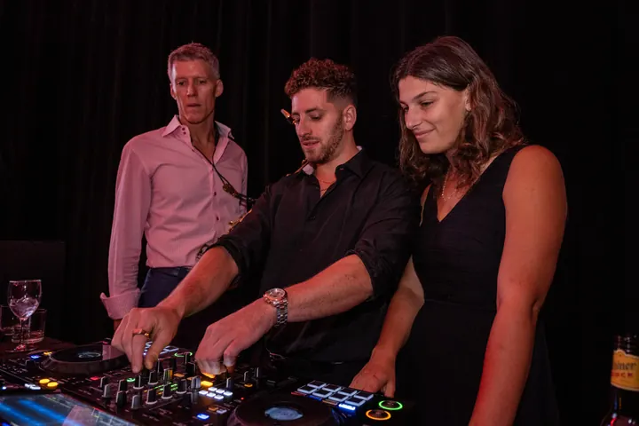 Jordan Miller DJing the Ferrari reveal party during Formula 1 weekend in Austin, 2023 (photo 40 of 99)