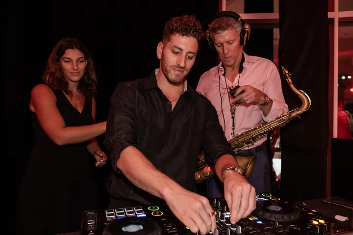 Jordan Miller DJing the Ferrari reveal party during Formula 1 weekend in Austin, 2023 (photo 47 of 99)