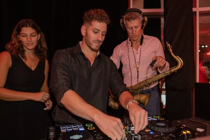 Jordan Miller DJing the Ferrari reveal party during Formula 1 weekend in Austin, 2023 (photo 48 of 99)