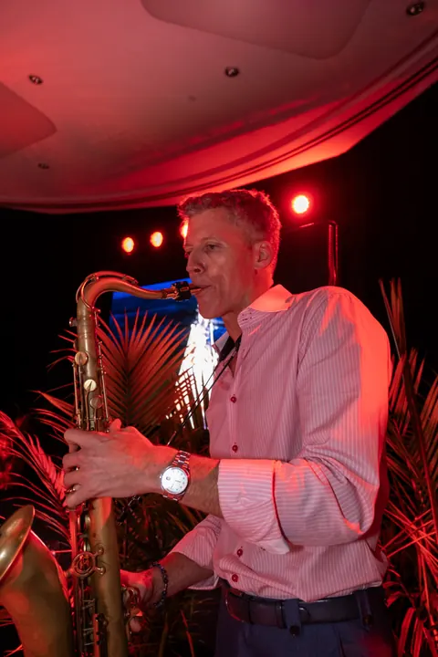 Jordan Miller DJing the Ferrari reveal party during Formula 1 weekend in Austin, 2023 (photo 49 of 99)