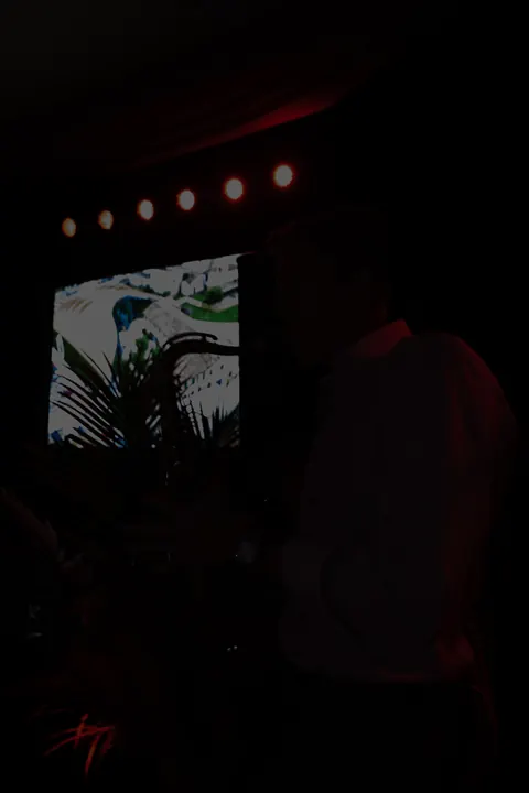 Jordan Miller DJing the Ferrari reveal party during Formula 1 weekend in Austin, 2023 (photo 51 of 99)