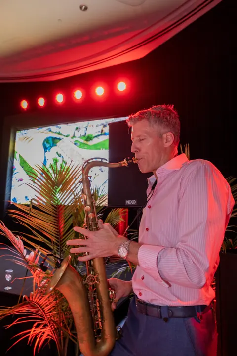 Jordan Miller DJing the Ferrari reveal party during Formula 1 weekend in Austin, 2023 (photo 52 of 99)