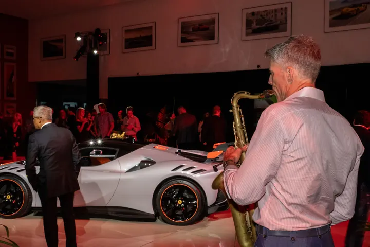 Jordan Miller DJing the Ferrari reveal party during Formula 1 weekend in Austin, 2023 (photo 58 of 99)