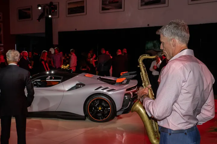 Jordan Miller DJing the Ferrari reveal party during Formula 1 weekend in Austin, 2023 (photo 59 of 99)