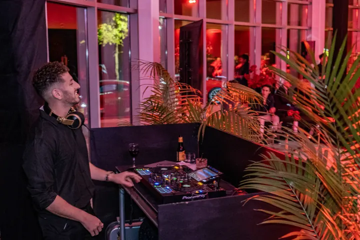 Jordan Miller DJing the Ferrari reveal party during Formula 1 weekend in Austin, 2023 (photo 62 of 99)