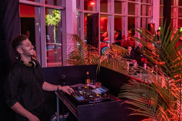Jordan Miller DJing the Ferrari reveal party during Formula 1 weekend in Austin, 2023 (photo 63 of 99)