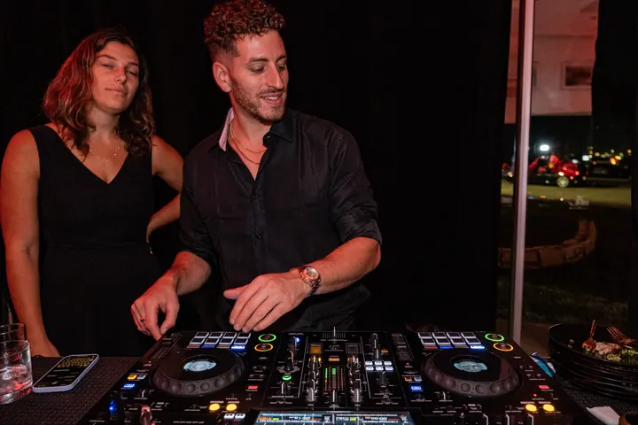 Jordan Miller DJing the Ferrari reveal party during Formula 1 weekend in Austin, 2023 (photo 97 of 99)